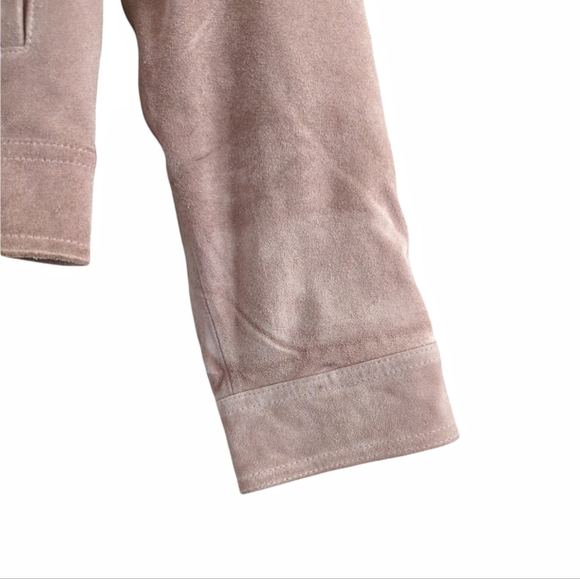 WILSON'S MAXIMA Vintage Pastel Pink Suede Leather Jacket Size Small - Picture 5 of 11